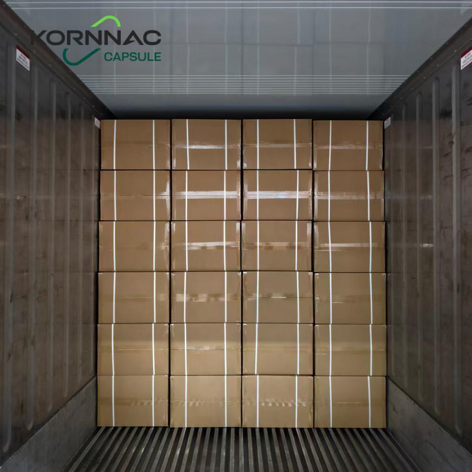 KornnacCaps ekspòte avèk siksè gwo-Kalite gwosè 000 kapsil HPMC nan mache peyi Lejip la.